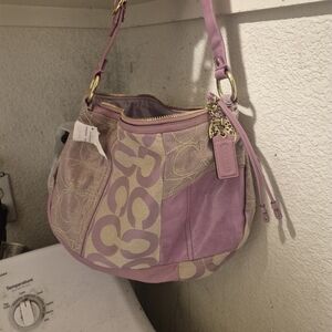 Coach Ali Pieced Patchwork Hobo With Matching Wristlet and Mini Skinny Pouch